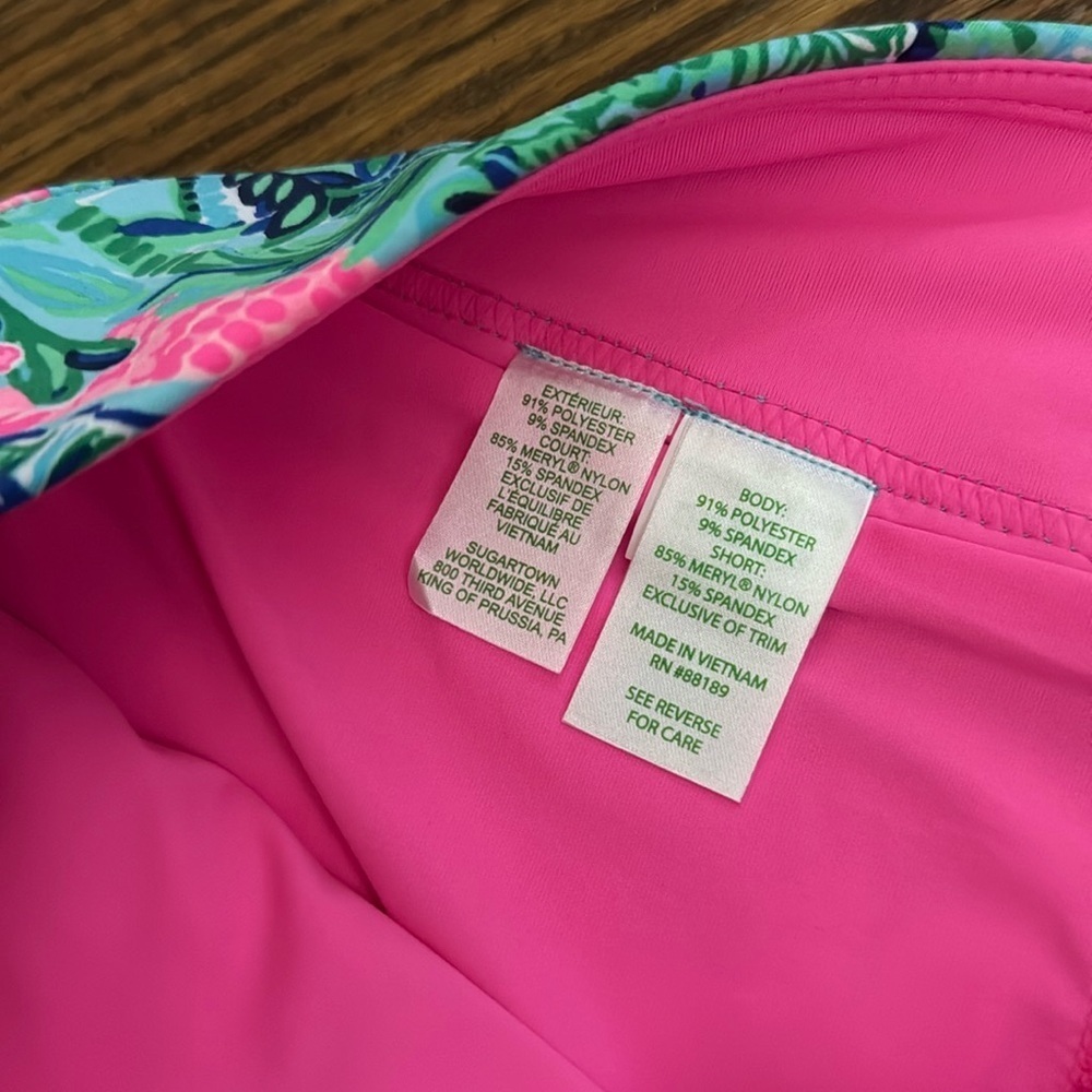 Lilly Pulitzer luxletic UPF 50+ Monica skort n Blue Horizon par fection golf 10 - Picture 8 of 10